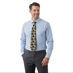 Umberto Bossi Handmade 100% Silk Tie Italian Cityscape Stunning